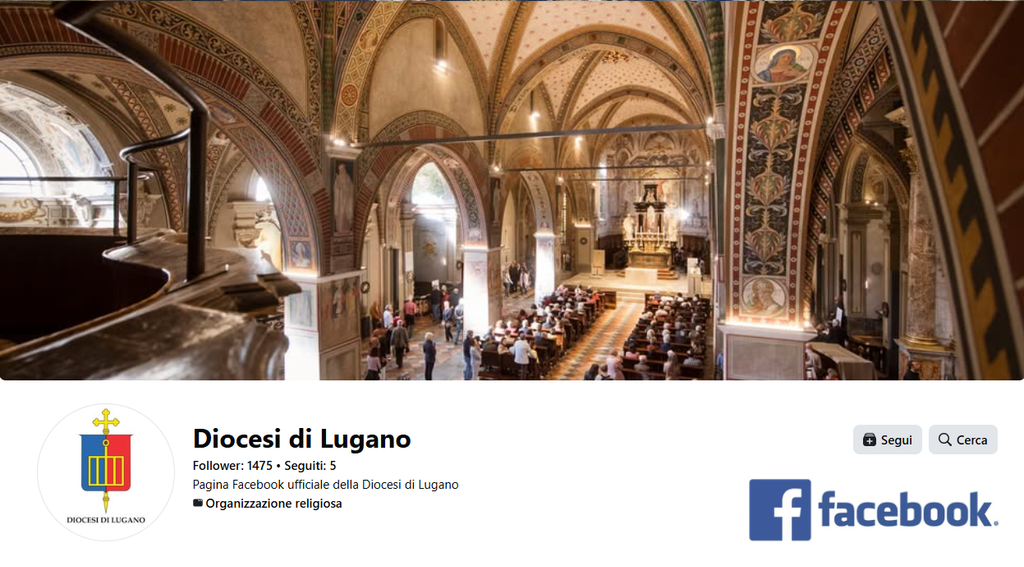 Pagina Facebook - Diocesi di Lugano